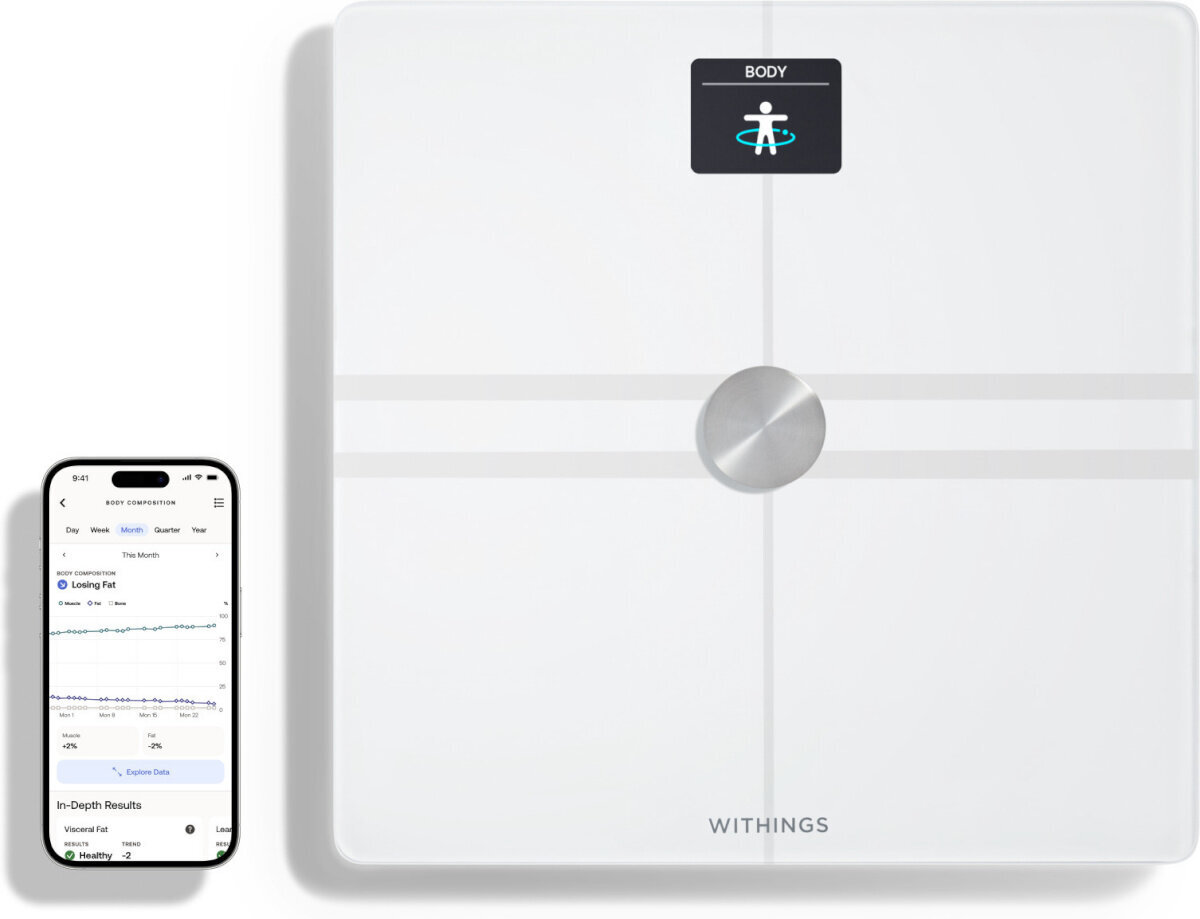 Withings Body Comp White hind ja info | Kaalud | kaup24.ee