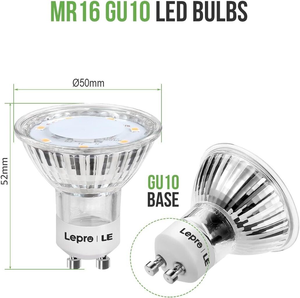 LED säästulambid Lepro GU10, 2700K, 3 W, 10 tk hind ja info | Lambipirnid, lambid | kaup24.ee