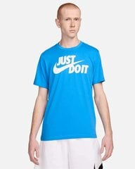 Nike meeste T-särk NSW TEE JUST DO IT SWOOSH, sinine цена и информация | Мужские футболки | kaup24.ee