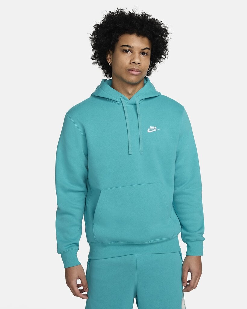 Nike meeste dressipluus NSW CLUB HOODIE, türkiis цена и информация | Meeste pusad | kaup24.ee