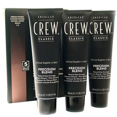 Краска для волос American Crew Precision Blend Medium 4-5, для мужчин, 3 x 40 мл цена и информация | Краска для волос | kaup24.ee