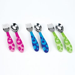 Söögiriistade komplekt väikelastele Munchkin Toddler Fork & Spoon Set, sinine hind ja info | MUNCHKIN Toitmiseks | kaup24.ee