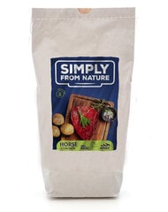 Simply from nature hobuseliha ja lõhega, 2x1,2 kg цена и информация | Сухой корм для собак | kaup24.ee