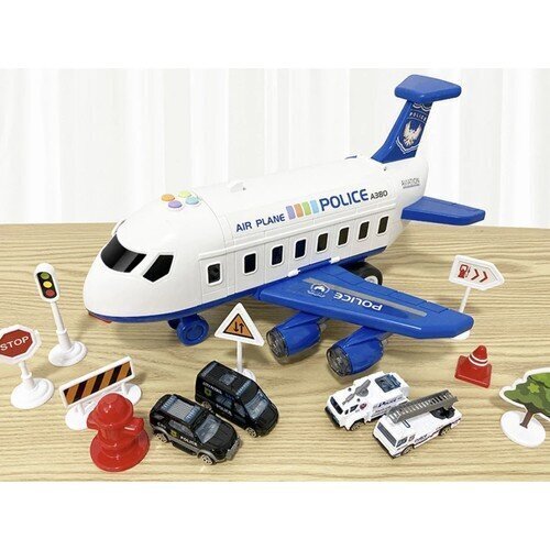 Avatav politseilennuk koos tarvikutega Iso Trade, 23131 цена и информация | Poiste mänguasjad | kaup24.ee