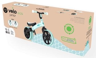 Беговел Junior Velo Eco, синий цена и информация | Балансировочные велосипеды | kaup24.ee
