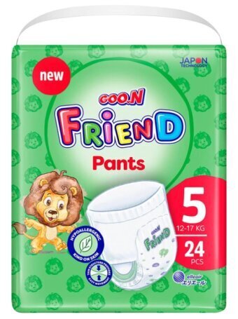 Sauskelnės-kelnaitės Goo.N Friend 5 (12-17 kg), 24 vnt цена и информация | Mähkmed | kaup24.ee