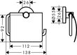 Tualettpaberihoidja Hansgrohe цена и информация | Vannitoa sisustuselemendid ja aksessuaarid | kaup24.ee