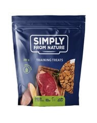 Simply from nature training treats hirvelihaga, 3x300 g hind ja info | Maiustused koertele | kaup24.ee