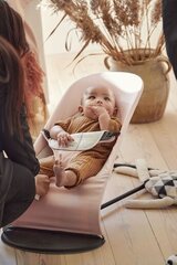 Детская кроватка Babybjörn Balance soft, 005089, светло-розовый/серый цвет цена и информация | Шезлонги и качели | kaup24.ee