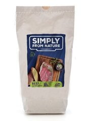 Simply from nature Oven Baked с говядиной, 1,2 кг цена и информация | Лакомства для собак | kaup24.ee