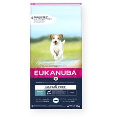 Eukanuba Grain Free väikest ja keskmist tõugu koertele, 12 kg цена и информация | Сухой корм для собак | kaup24.ee