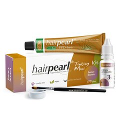 Набор для окрашивания ресниц/бровей HAIRPEARL Tinting Kit Mini, Honey Brown цена и информация | Карандаши, краска для бровей | kaup24.ee