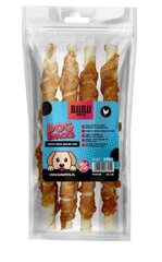 Bubu Pets палочки из кожи буйвола с куриным мясом, 320г цена и информация | Лакомства для собак | kaup24.ee