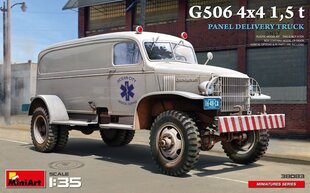 Liimitav mudel MiniArt 38083 G506 4x4 1,5 t Panel Delivery Truck 1/35 hind ja info | Liimitavad mudelid | kaup24.ee