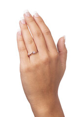 Brilio Valgest kullast kihlasõrmus 226 001 00995 07 hind ja info | Sõrmused | kaup24.ee