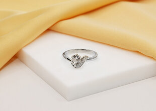 Brilio Silver hõbedane sõrmus tsirkoonidega RI048W hind ja info | Sõrmused | kaup24.ee