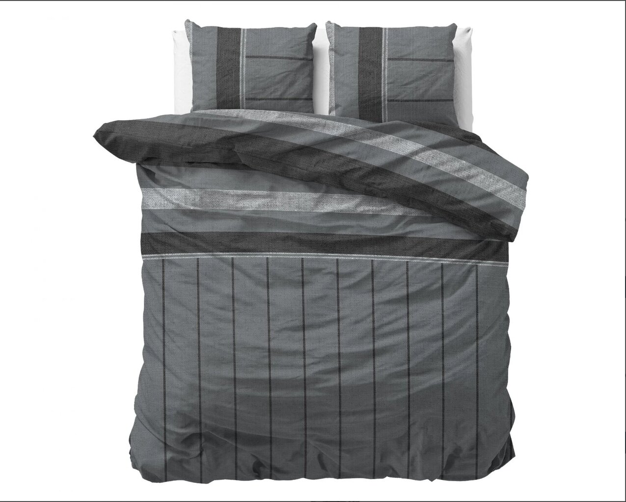 Voodipesukomplekt Sleeptime Kees 200x220cm, tumehall, 3 osa hind ja info | Voodipesu | kaup24.ee