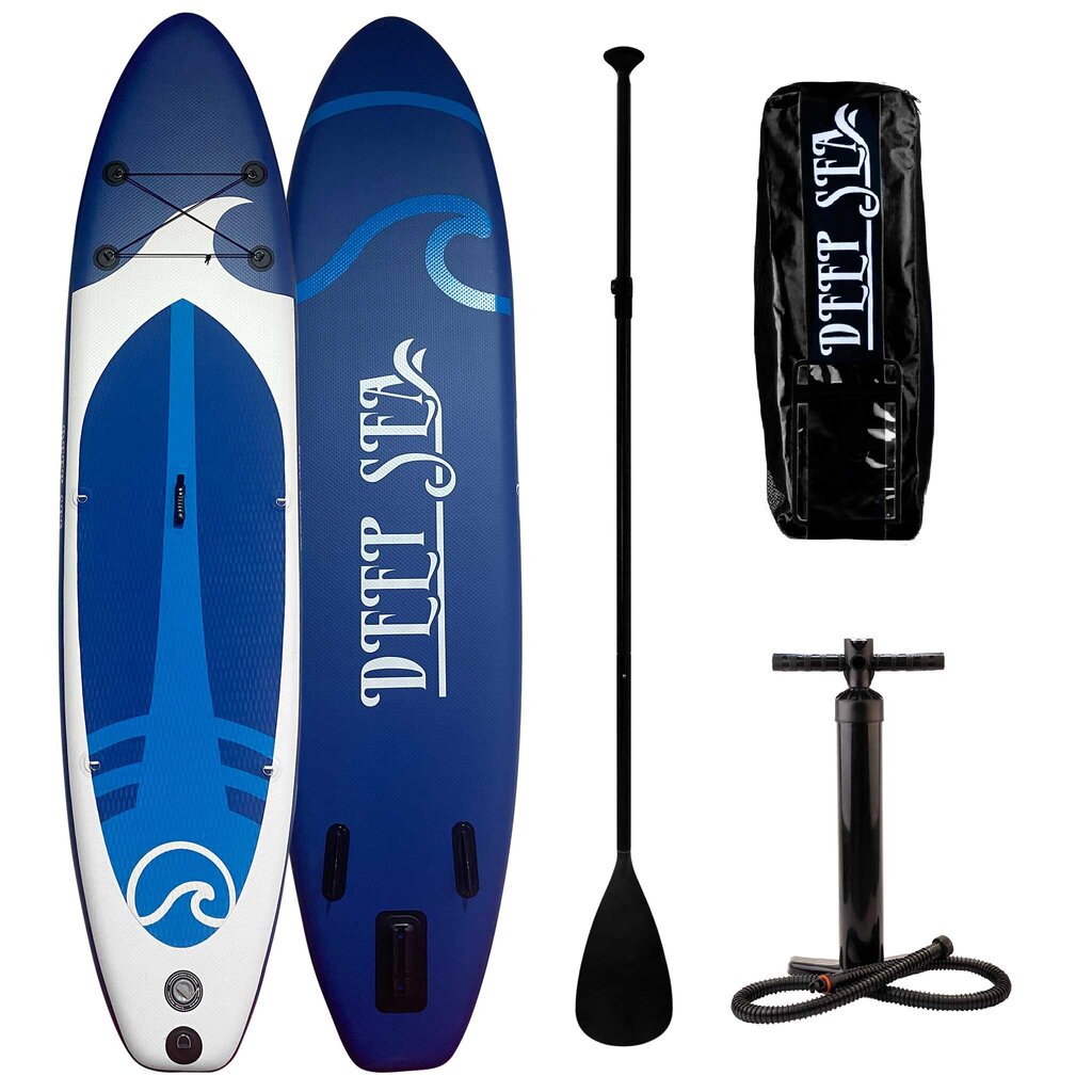 Deep Sea SUP-laua komplekt XXL 330cm, sinine-valge цена и информация | Veesport | kaup24.ee