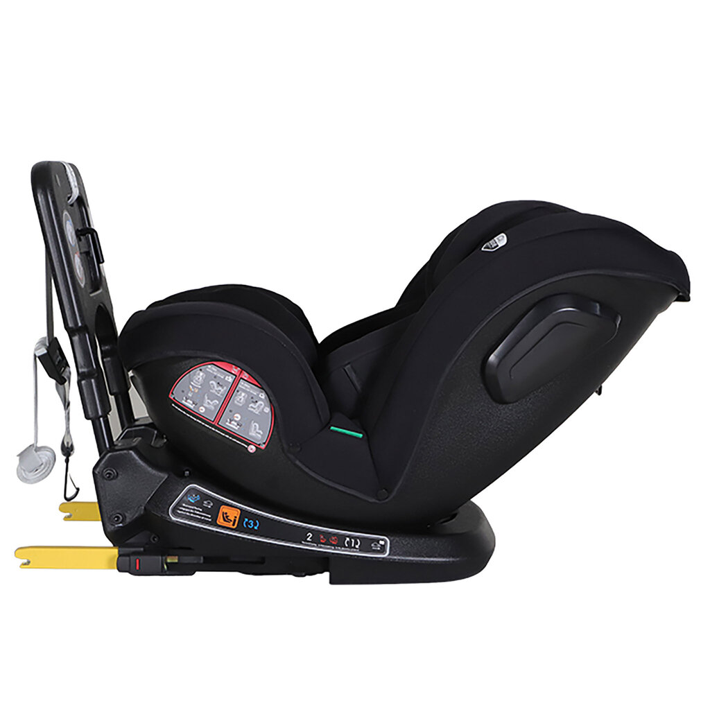 Kikid Car Seat Premium 40-150cm i-Size 360 ISOFIX R129, must hind ja info | Turvatoolid | kaup24.ee