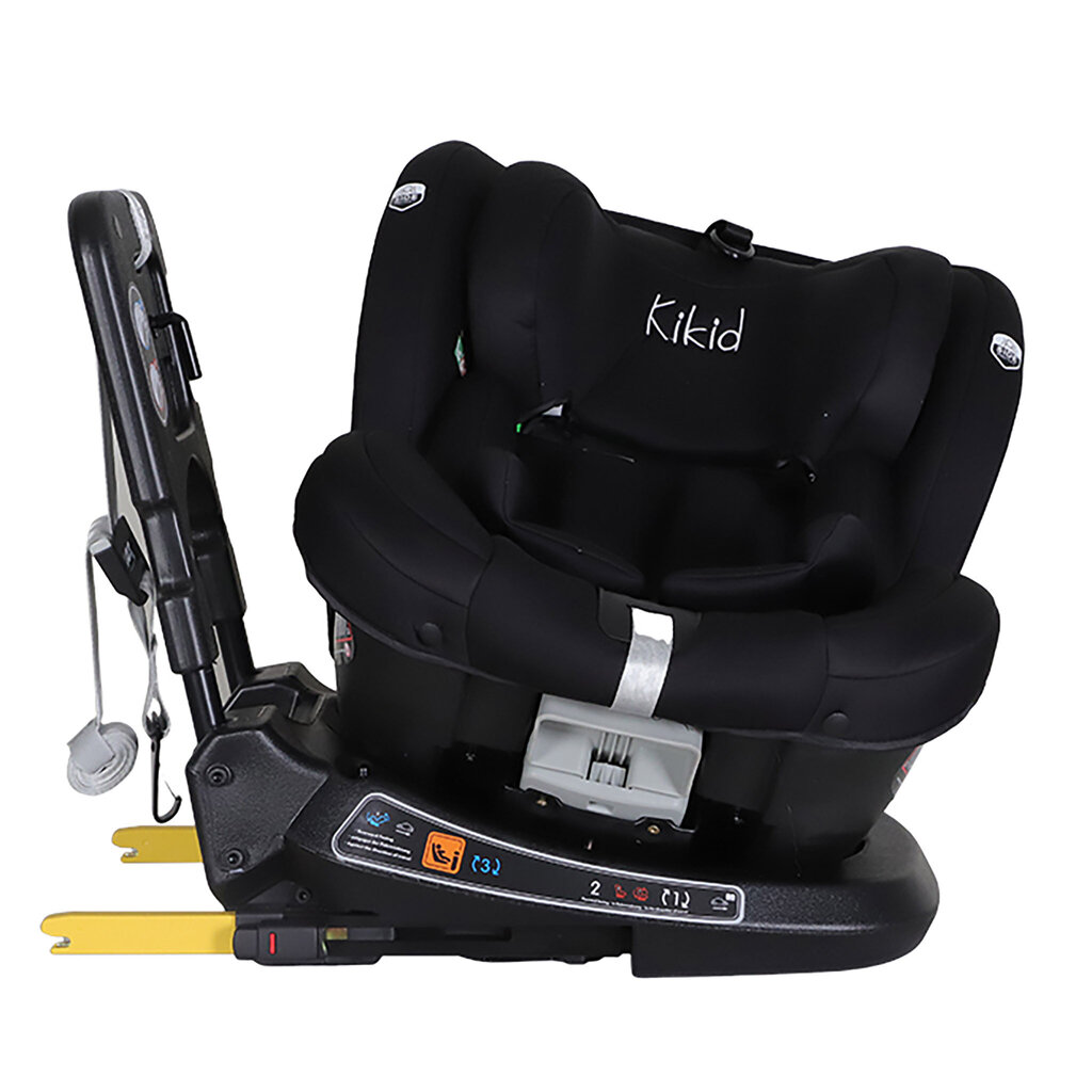 Kikid Car Seat Premium 40-150cm i-Size 360 ISOFIX R129, must цена и информация | Turvatoolid | kaup24.ee