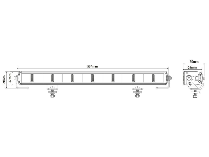 LED-esituled Optibeam Super Captain One 600, 13350 lm hind ja info | Autotuled | kaup24.ee