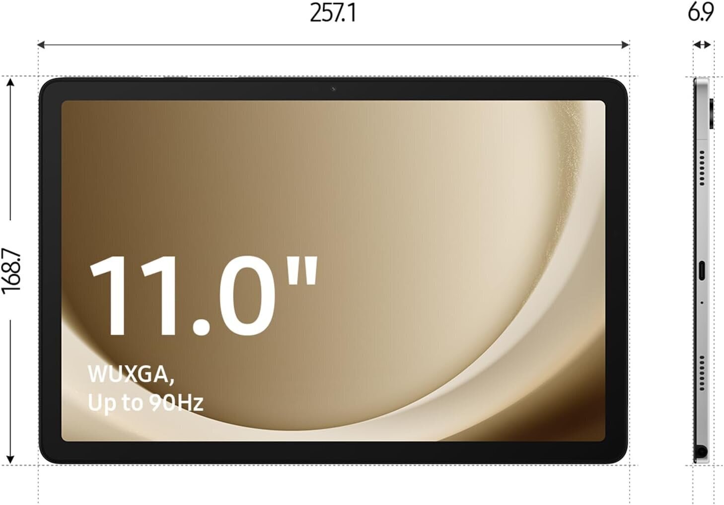 Samsung Galaxy Tab A9+ WiFi 8/128GB Silver цена и информация | Tahvelarvutid | kaup24.ee