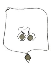 Набор кулон и серьги Resin Art цена и информация | Комплект украшений Inca Сердце Единорог (5 pcs) | kaup24.ee