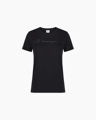 Женская футболка Champion 113223-KK002-XS, черная цена и информация | Женские футболки | kaup24.ee