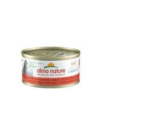 Almo Nature HFC Complete, täisväärtuslik toit kassidele, lõhe ja tuunikala porganditega, 24x70g hind ja info | Konservid kassidele | kaup24.ee
