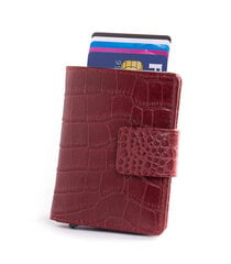 Rahakott Croco nahast punane Figuretta RFID hind ja info | Naiste rahakotid | kaup24.ee