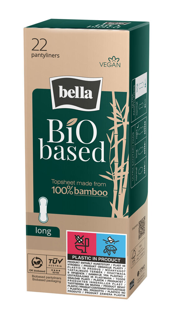 Bella biopõhised hügieenilised sidemed ultra õhukesed pikad, 22tk, 14 pakendikomplekti цена и информация | Tampoonid, hügieenisidemed, menstruaalanumad | kaup24.ee