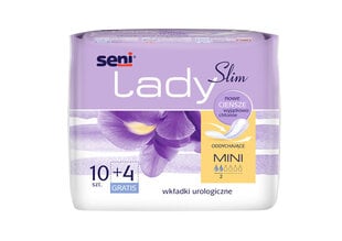 Slim Mini Hygienic Danges sidemed 14tk, 10 tk hind ja info | Tampoonid, hügieenisidemed, menstruaalanumad | kaup24.ee