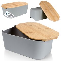 коробка для хлеба, серая, 33x18,5x12 см цена и информация | Столовые и кухонные приборы | kaup24.ee