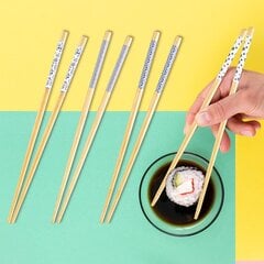 Бамбуковые палочки для суши, 8 штук цена и информация | Столовые и кухонные приборы | kaup24.ee
