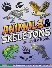 Animals & Skeletons Activity Book: An Introduction to Wildlife for Kids цена и информация | Книги для малышей | kaup24.ee