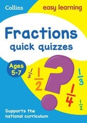 Fractions Quick Quizzes Ages 5-7: Ideal for Home Learning цена и информация | Книги для подростков и молодежи | kaup24.ee