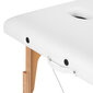 Komfort Activ fizjo lux 3 kokkupandav puidust massaažilaud, valge hind ja info | Ilusalongi mööbel | kaup24.ee