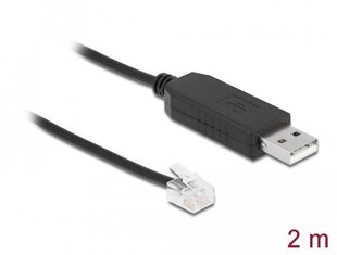 Delock USB-A isane – RJ12 (RS232) Skywatcheri teleskoopide jaoks, 2m цена и информация | Кабели и провода | kaup24.ee