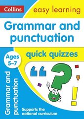 Grammar & Punctuation Quick Quizzes Ages 5-7: Ideal for Home Learning цена и информация | Книги для подростков и молодежи | kaup24.ee