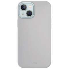 UNIQ etui Lino Hue iPhone 15 6.1" Magclick Charging jasnoszary|chalk grey цена и информация | Чехлы для телефонов | kaup24.ee