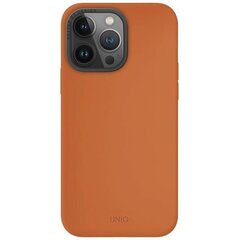 UNIQ etui Lino Hue iPhone 15 Pro Max 6.7" Magclick Charging szary|charcoal grey цена и информация | Чехлы для телефонов | kaup24.ee