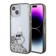 Karl Lagerfeld KLHCP15SLKCNSK iPhone 15 6.1" transparent hardcase Liquid Glitter Choupette цена и информация | Чехлы для телефонов | kaup24.ee