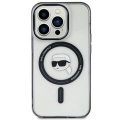 Karl Lagerfeld KLHMP15MHKHNOTK iPhone 15 Plus 6.7" transparent hardcase IML Karl`s Head MagSafe цена и информация | Чехлы для телефонов | kaup24.ee
