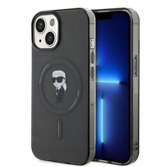 Karl Lagerfeld KLHMP15SHFCKNOK iPhone 15 6.1" czarny|black hardcase IML Ikonik MagSafe цена и информация | Чехлы для телефонов | kaup24.ee