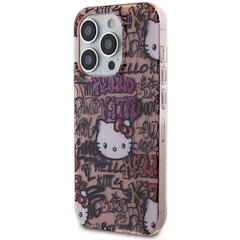 Hello Kitty HKHCP14XHDGPTP iPhone 14 Pro Max 6.7" różowy|pink hardcase IML Tags Graffiti цена и информация | Чехлы для телефонов | kaup24.ee