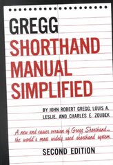 GREGG Shorthand Manual Simplified 2nd edition цена и информация | Книги по экономике | kaup24.ee