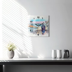 Seinakell Akvarellidega Inimesed, 30x30 cm цена и информация | Часы | kaup24.ee
