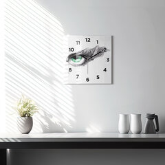 Seinakell Inimese Silmade Abstraktsioon, 30x30 cm цена и информация | Часы | kaup24.ee