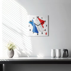 Seinakell Prantsuse Lipp, 30x30 cm цена и информация | Часы | kaup24.ee