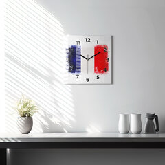 Seinakell Prantsuse Lipp, 30x30 cm цена и информация | Часы | kaup24.ee